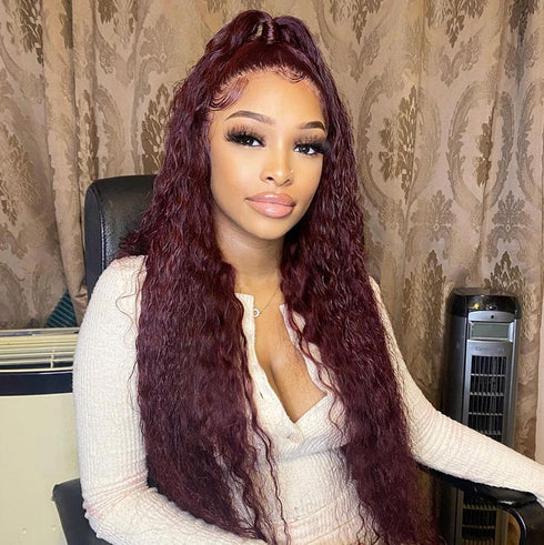 Wine Red Wig